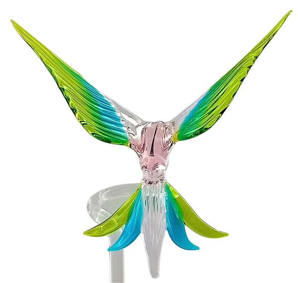 Orchideenstab - Kolibri (normale Ausführung, rosa-hellblau-grün)